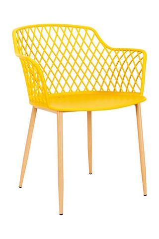 4 cadeirões de exterior Malaga Amarelo