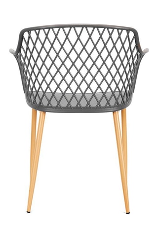 4 cadeirões de exterior Malaga Cinzento