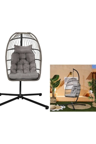 Cadeirão suspenso de jardim - 77 x 105 x 57 cm