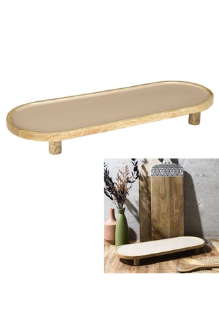 Bandeja em madeira mangueira - 50 x 18 x 5 cm