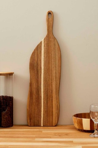 Tábua de apresentação em madeira   50 x 16 cm