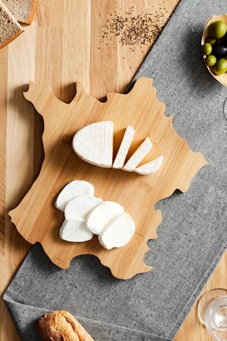 Tábua de queijo em madeira France Natural