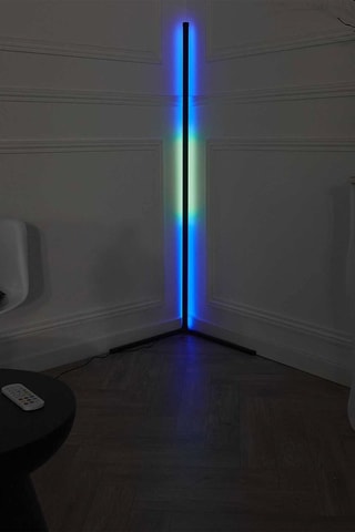 Candeeiro de pé tube LED conectado - Preto