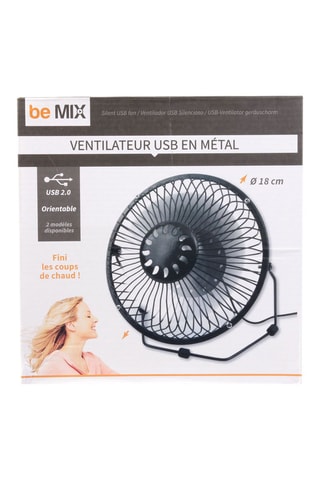 Ventoinha metal USB Cor aleatória