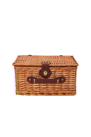 Cesto de piquenique em verga para 4 pessoas Natural