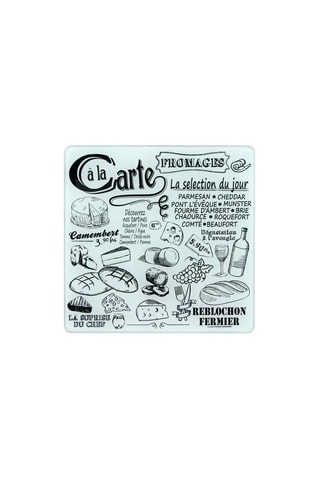 Tagliere per formaggio in legno con utensili magnetici - 21,1 x 22 x 4 cm