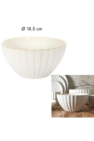 6 saladeiras de grés - 18,5 cm