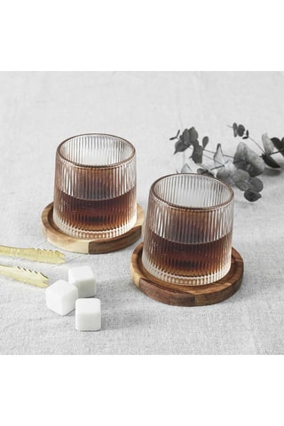 2 copos de whisky - 2 x 16 cl