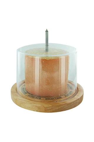 Raschietto per formaggio in legno e acciaio inossidabile