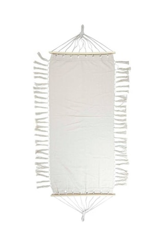 Cama de rede com franjas em madeira de álamo Terre inconnue - 285 x 90 cm