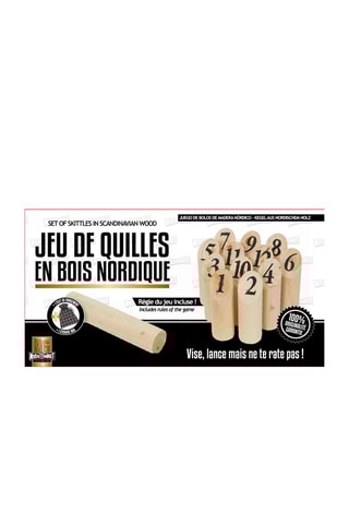 Jogo de pinos nórdicos de madeira A partir dos 18 anos