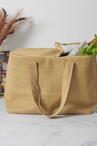 Saco isotérmico em juta - Natural