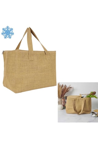 Saco isotérmico em juta - Natural