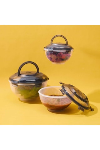 3 caixas herméticas - 580 cl