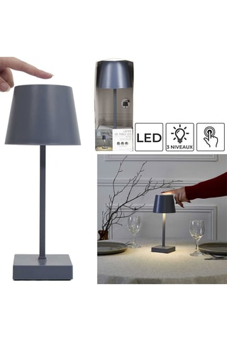 Candeeiro de mesa tátil LED - Cinzento
