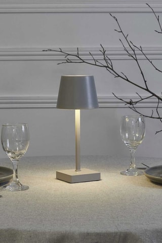 Candeeiro de mesa LED - Cinzento