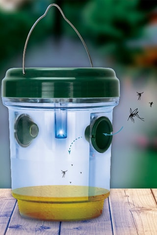 Anti mosquitos solar Verde e transparente