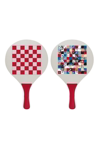 Raquetes jogo 6 em 1 em madeira - A partir de 6 anos