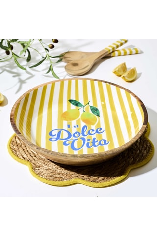 Saladeira em mangueira Dolce Vita Amarelo - 33 cm