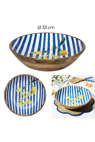 Saladeira em mangueira Dolce Vita Azul - 33 cm