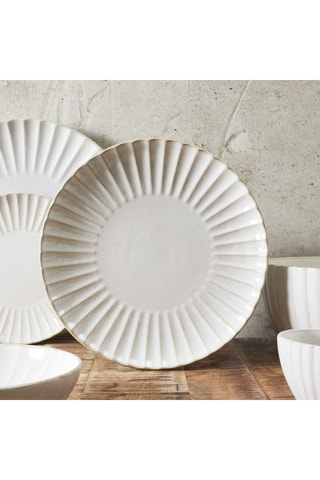 6 pratos rasos em cerâmica Vlora - 27 cm