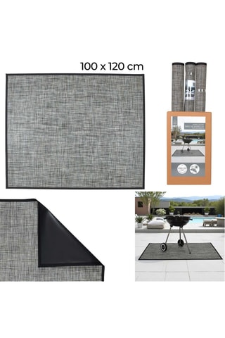 Tapete de barbecue - Preto - 100 x 120 cm