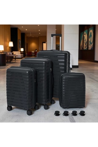 Conjunto de 4 malas Naples - Cinzento-escuro -