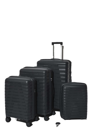 Conjunto de 4 malas Naples - Cinzento-escuro -