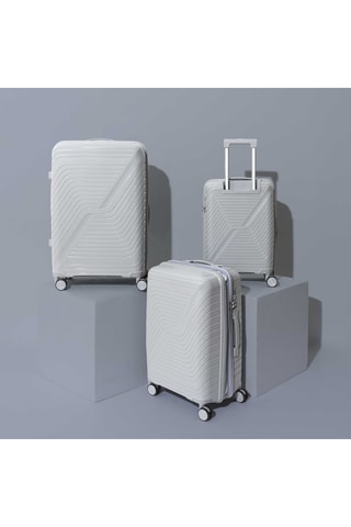 Conjunto de 3 malas Oslo - Cinzento-claro - 56/66/76 cm