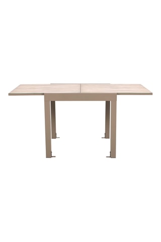 Mesa extensível em vidro Ornela - 80/160 x 80 cm