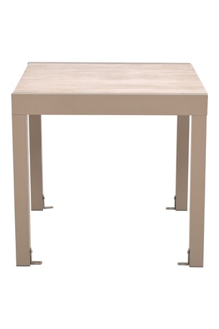 Mesa extensível em vidro Ornela - 80/160 x 80 cm