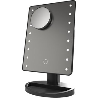 Miroir LED tactile - 180° - Noir