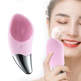 Brosse nettoyante électrique - Visage - Rose