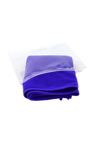 Serviette microfibre absorbante - 45 x 30 cm - Bleu