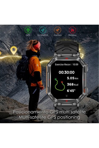 Smartwatch KR92 - Zilverkleurig