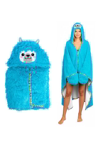 Peignoir à capuche - Bleu clair