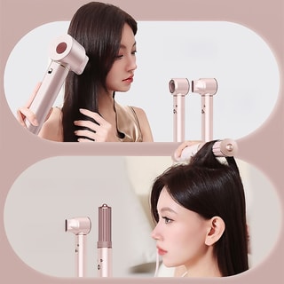 Appareil capillaire ionique 5-en-1 - 1300 W - Rose