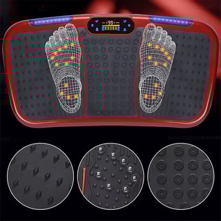 Plateforme vibrante thérapeutique - Réflexologie magnétique - 120 vitesses & Bluetooth - Corps