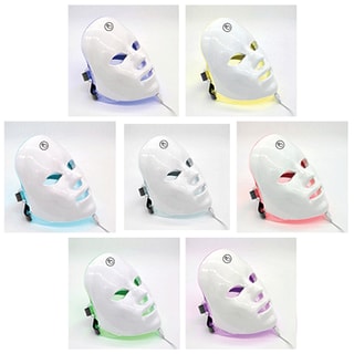 Masque tactile avec traitement lumineux LED - 7 couleurs - Visage