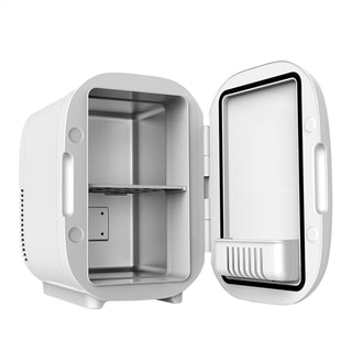 Réfrigérateur de beauté - Miroir LED - Blanc - 8 L