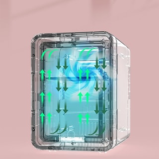 Réfrigérateur de beauté - Miroir LED - Blanc - 8 L