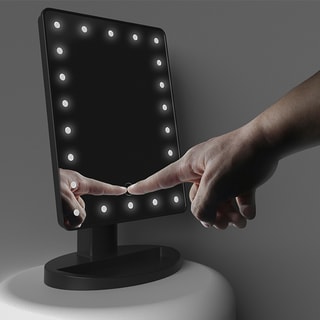 Miroir LED tactile - 180° - Blanc