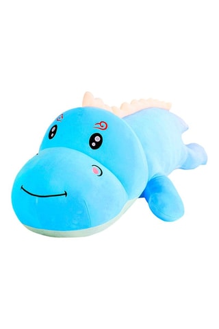 Coussin dinosaure - 20 x 50 cm - Bleu