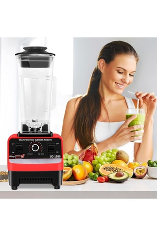 Blender - 2 l - Noir et rouge
