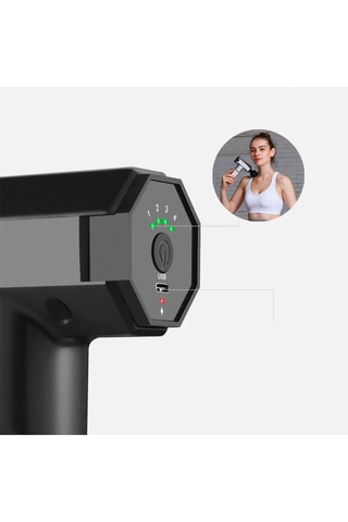 Pistolet de massage musculaire Fascia Gun J-27 - Bleu