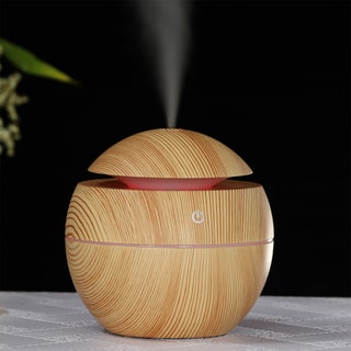 Humidificateur avec lumières LED - 130 ml - Beige