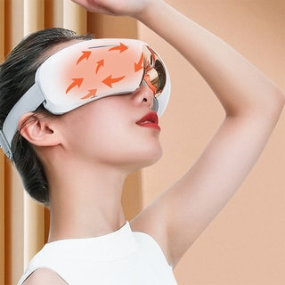 Masseur oculaire chauffant - 4 modes - Blanc