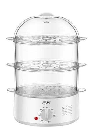 BPA-vrije thermoplastische elektrische stoomkoker- 3 niveaus.