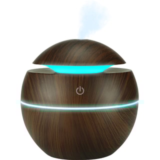 Humidificateur avec lumières LED - 130 ml - Marron foncé