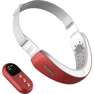 Ceinture faciale à électrostimulation - Rouge